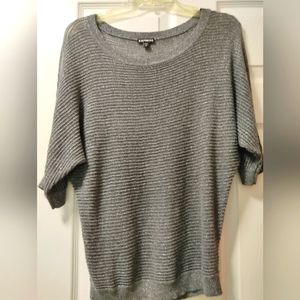 EXPRESS SWEATER METTALIC GRAY SIZE M  GOOD CONDITION